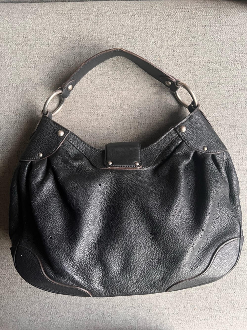 Louis Vuitton Mahina Leather Solar Pm Noir shoulder hobo bag - Picture 3 of 17